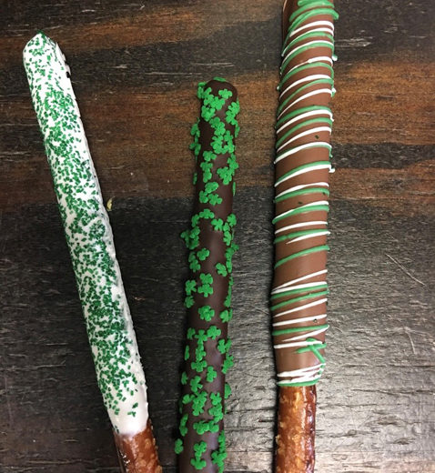 St. Patrick's Day Gourmet Pretzel Rods