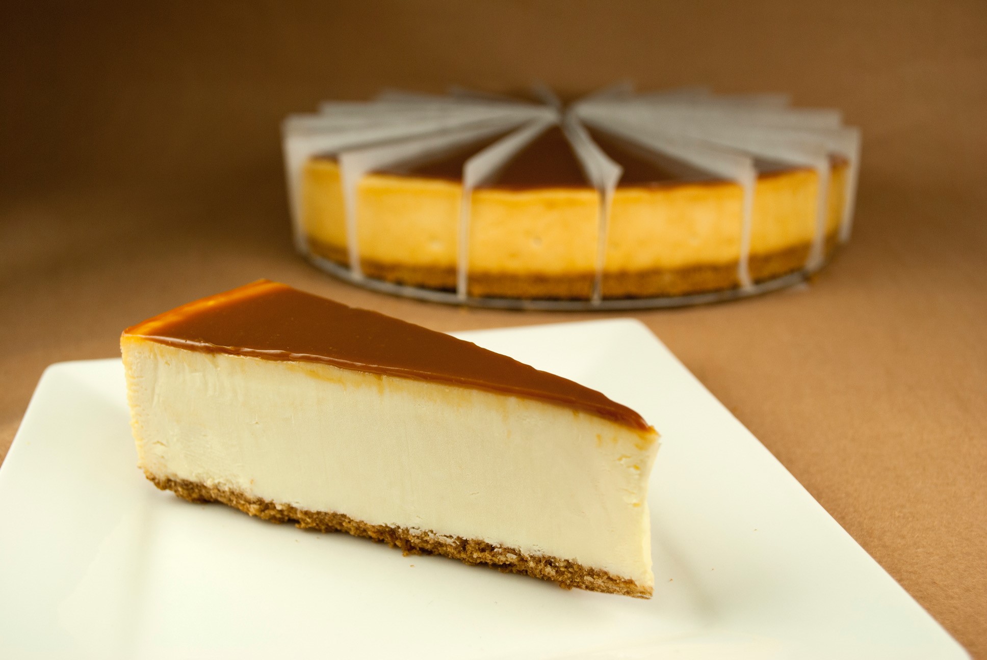 Salted Caramel Swirl Cheesecake